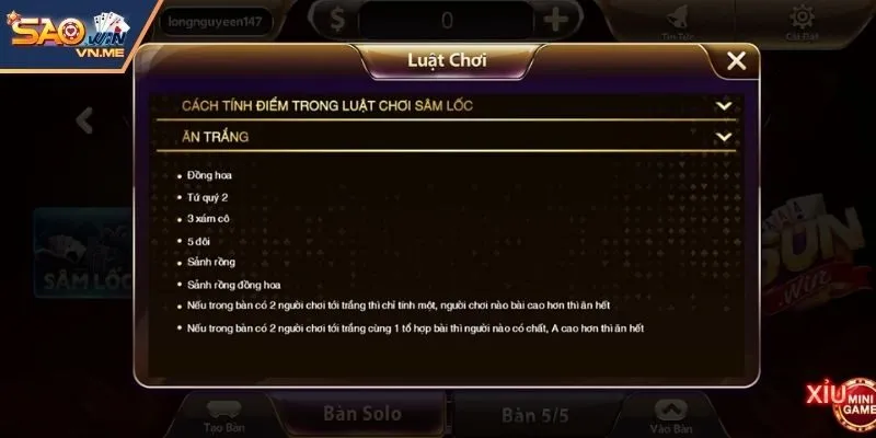 Quy tắc chơi sâm lốc online để trở thành người chơi giỏi